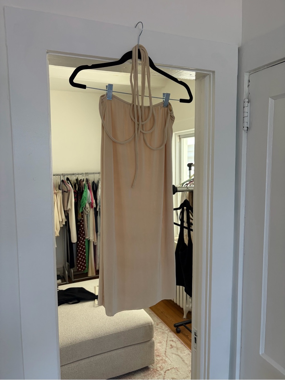 Beige Beach Wrap Skirt Cover Up - Lightweight Summer Style
